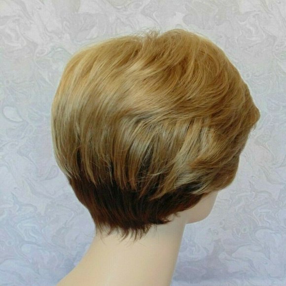 New Stylish Short Dark Blonde Pixie Wig main image 10